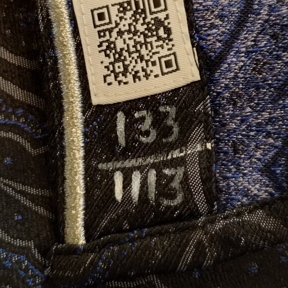 Robert Graham Limited Edition Silk Blue Paisley Shirt Size L - Picture 11 of 14